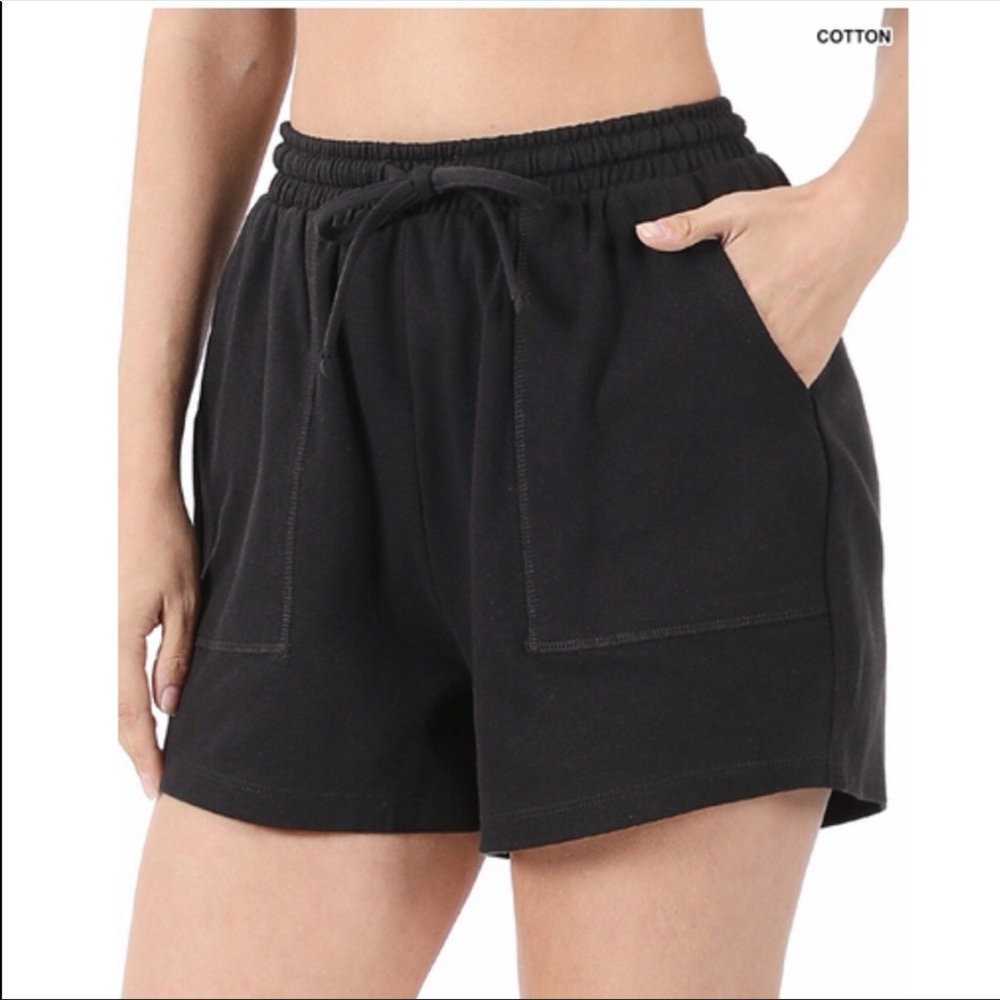 2 pairs - XL - New Zenana Shorts - Red and Black